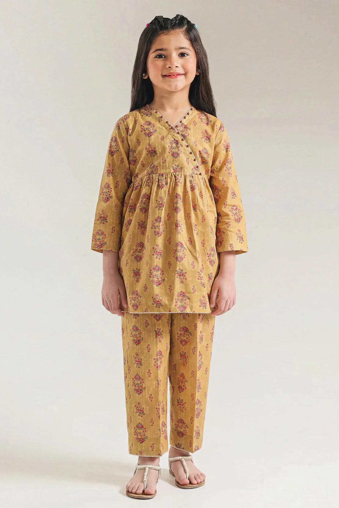 Printed Lawn Stitched 2 Piece (Shirt/Trouser) For Kids - Image 2