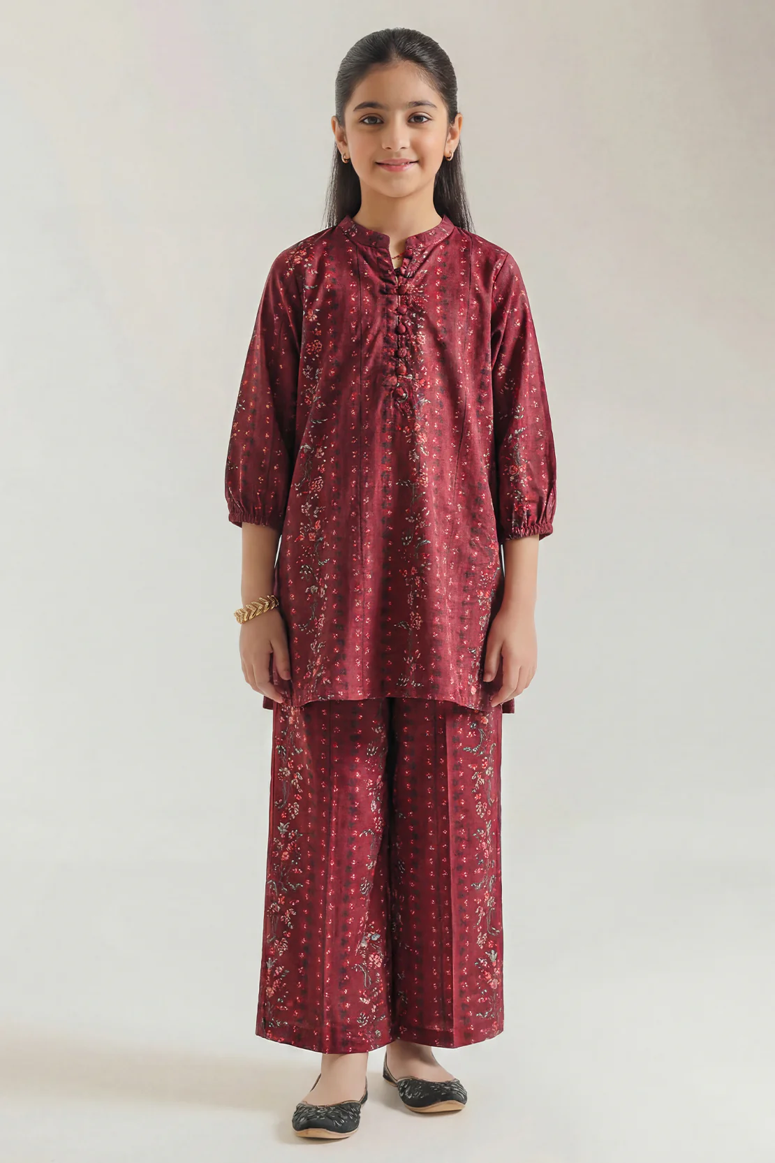 Printed Lawn Stitched 2 Piece (Shirt/Trouser) For Kids