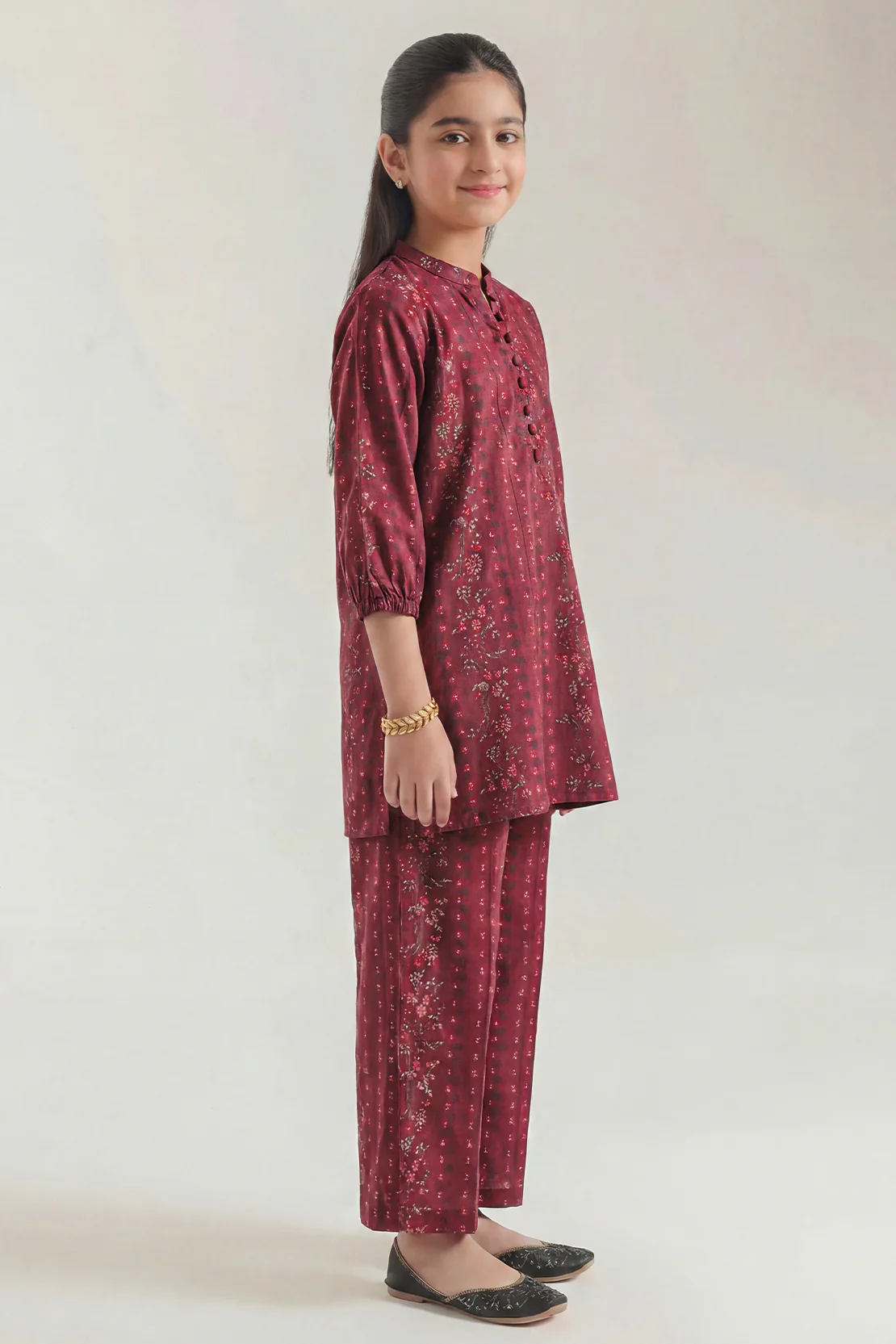Printed Lawn Stitched 2 Piece (Shirt/Trouser) For Kids - Image 2