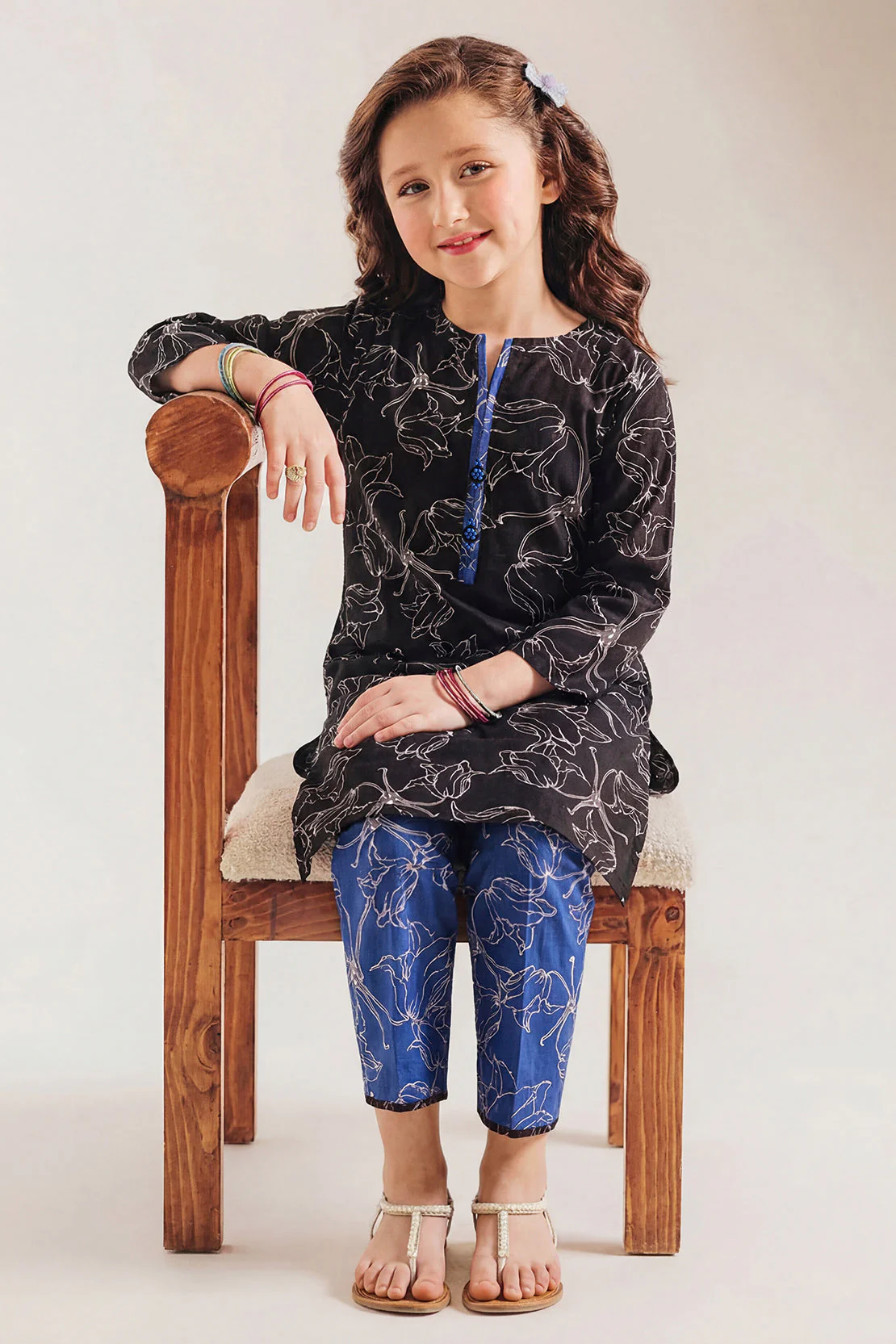 Printed Lawn Stitched 2 Piece (Shirt/Trouser) For Kids