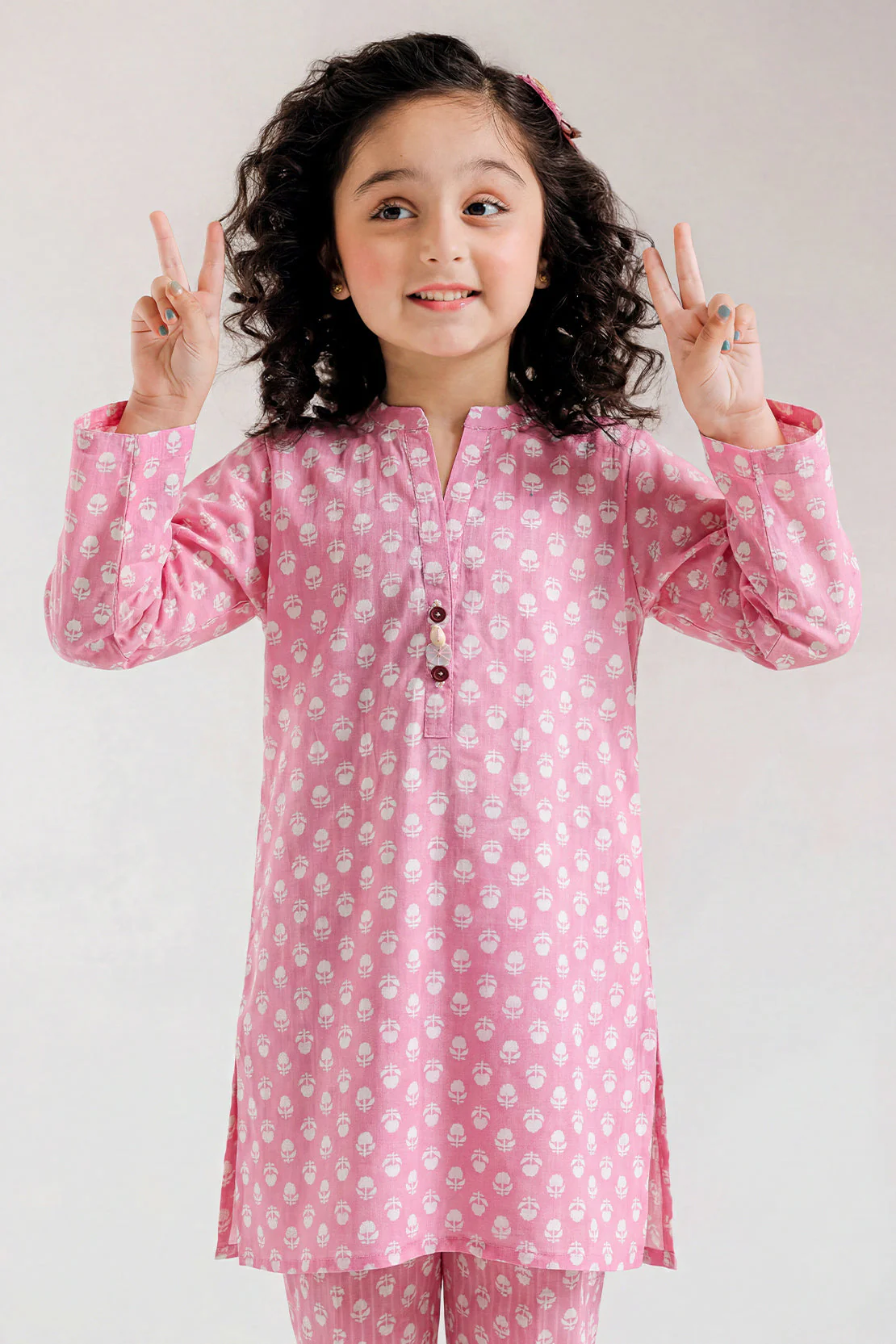 Printed Lawn Stitched 2 Piece (Shirt/Trouser) For Kids