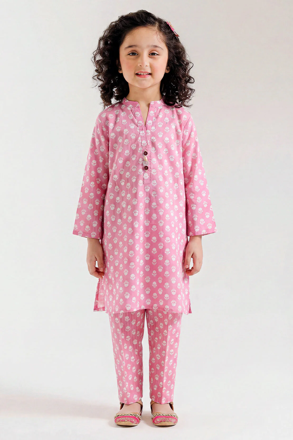 Printed Lawn Stitched 2 Piece (Shirt/Trouser) For Kids - Image 2