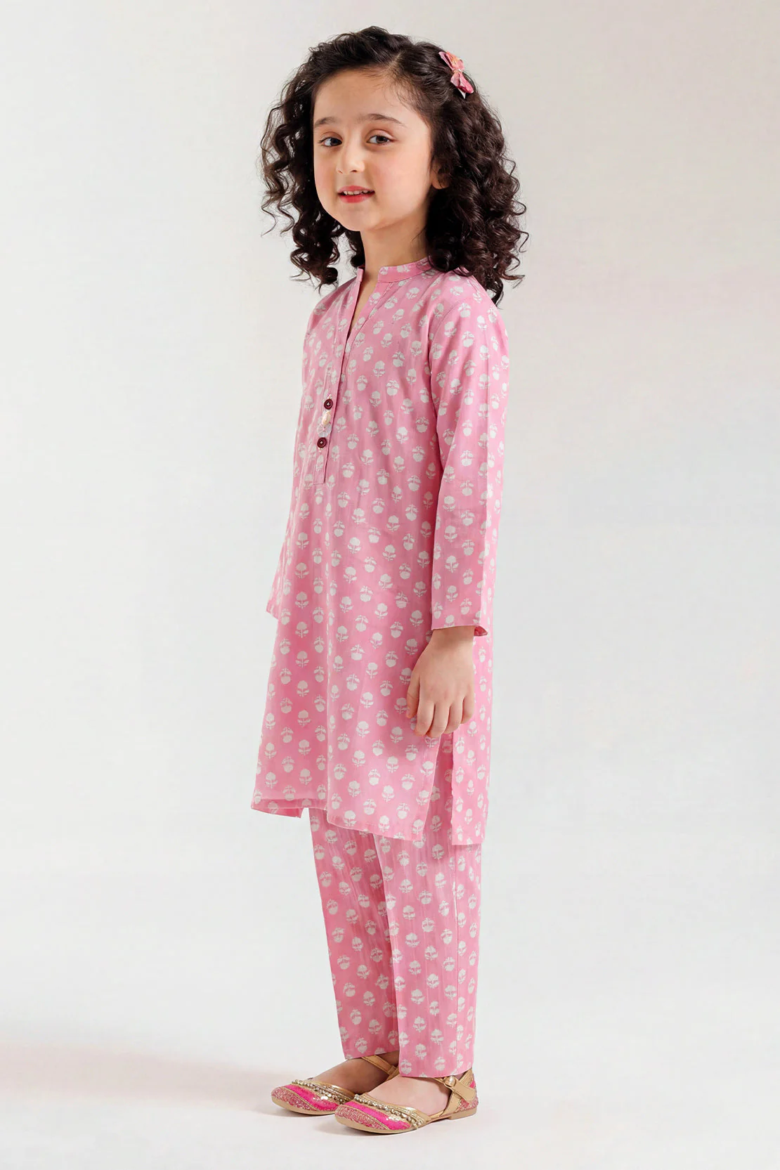 Printed Lawn Stitched 2 Piece (Shirt/Trouser) For Kids - Image 3