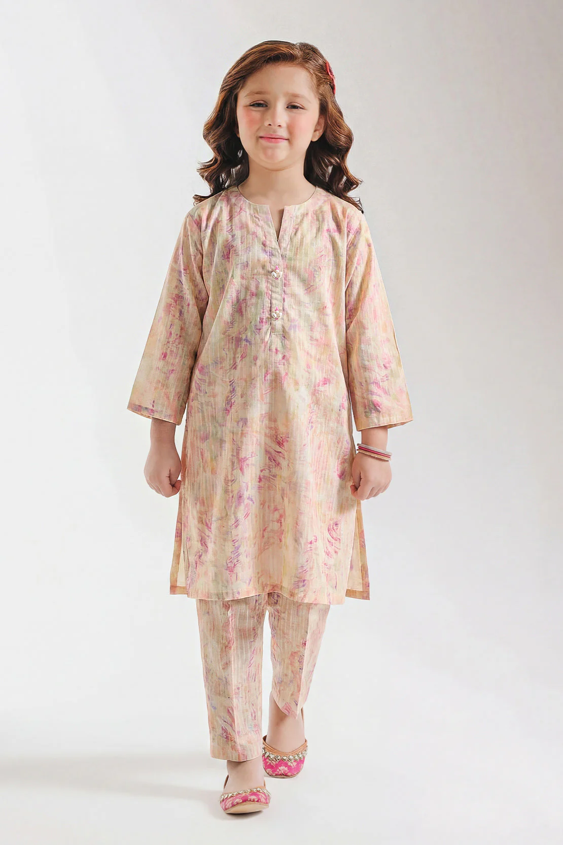 Printed Lawn Stitched 2 Piece (Shirt/Trouser) For Kids - Image 2