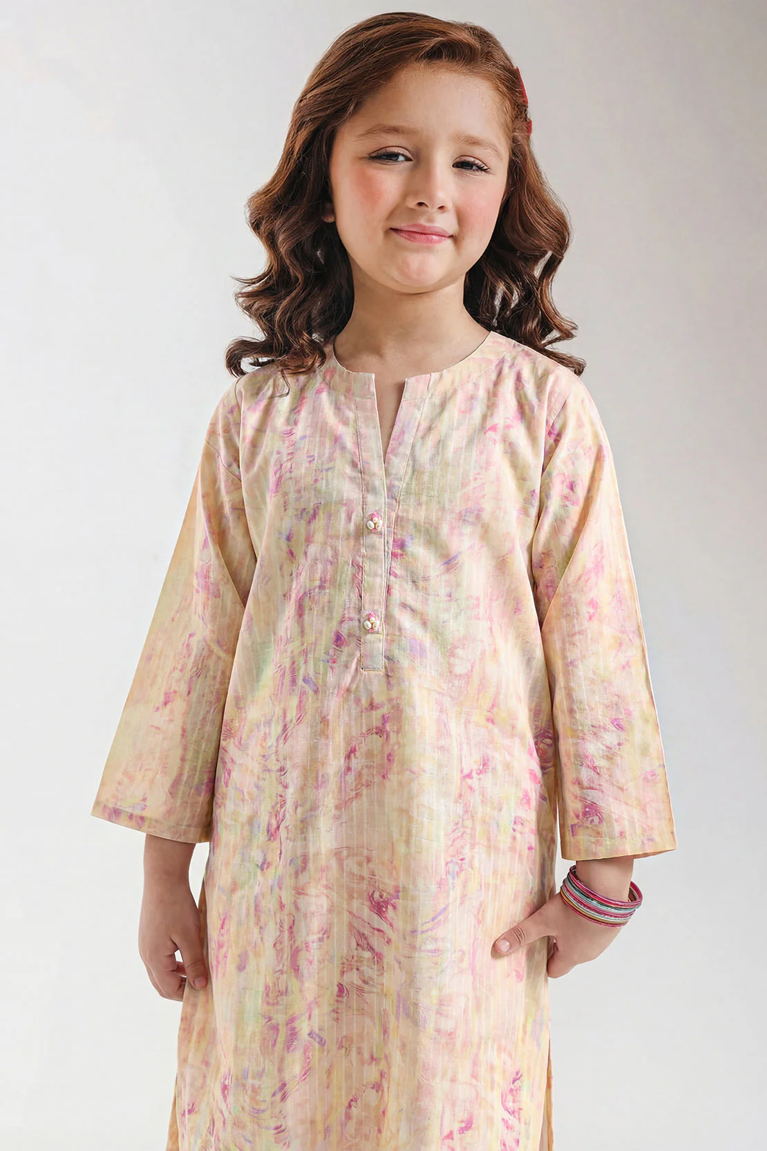 Printed Lawn Stitched 2 Piece (Shirt/Trouser) For Kids - Image 3