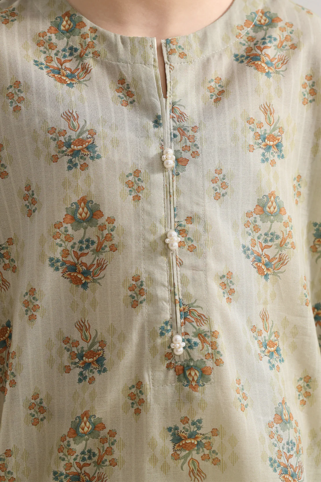 Printed Lawn Stitched 2 Piece (Shirt/Trouser) For Kids - Image 3