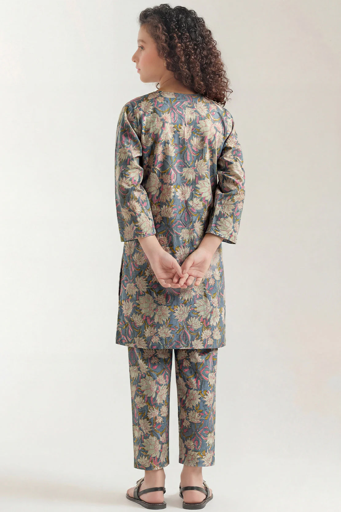 Printed Lawn Stitched 2 Piece (Shirt/Trouser) For Kids - Image 4