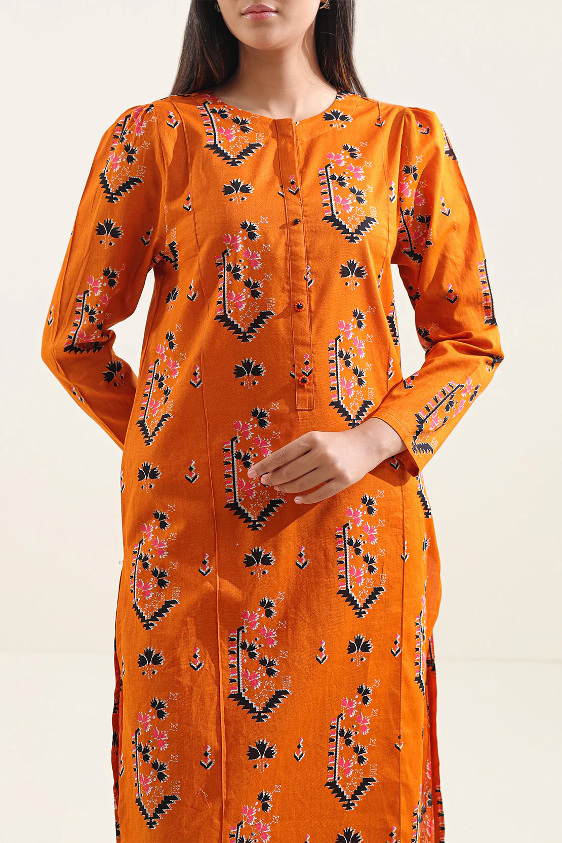 Printed Lawn Stitched 2 Piece (Shirt/Trouser) - Image 3