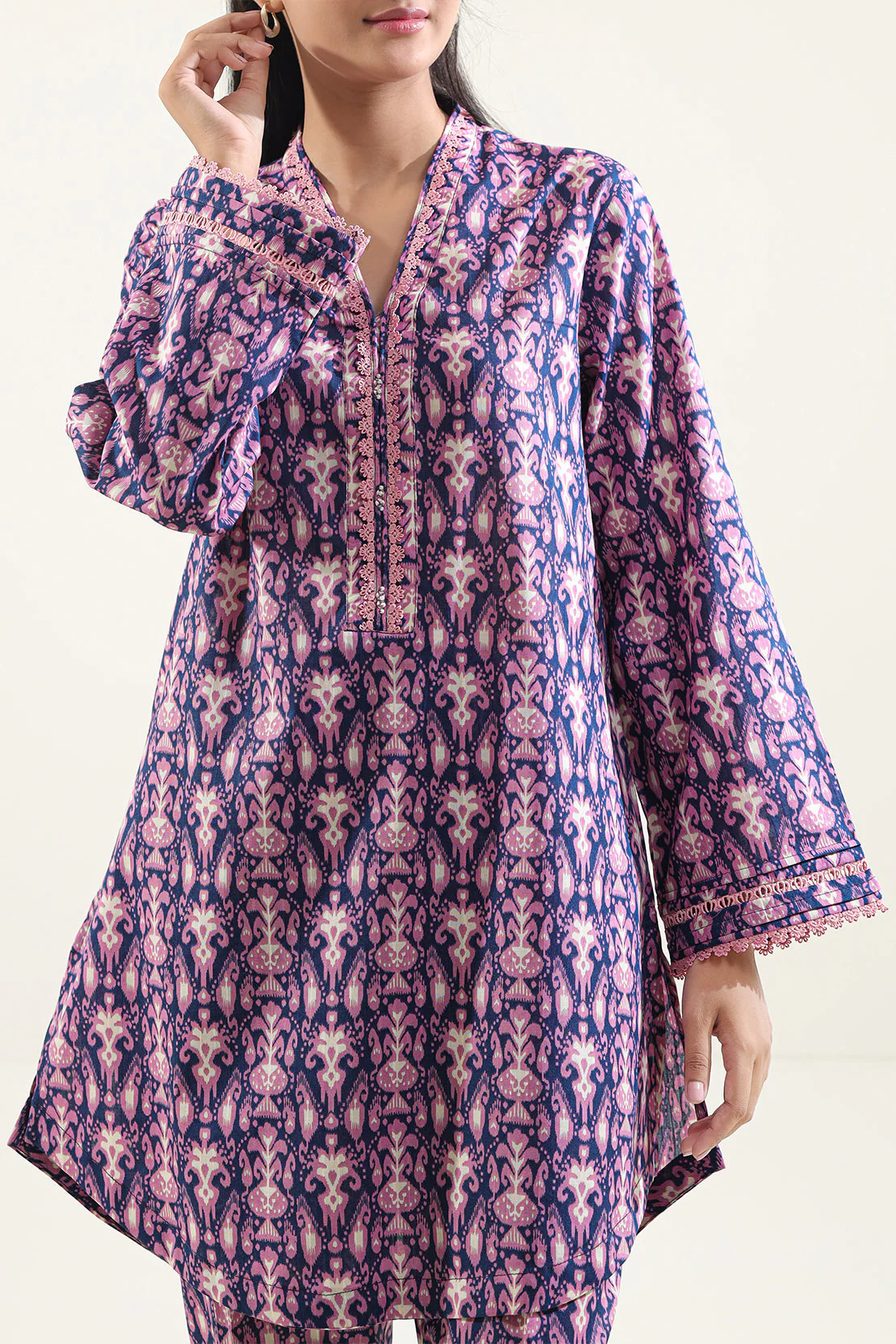 Printed Lawn Stitched 2 Piece (Shirt/Trouser) - Image 4