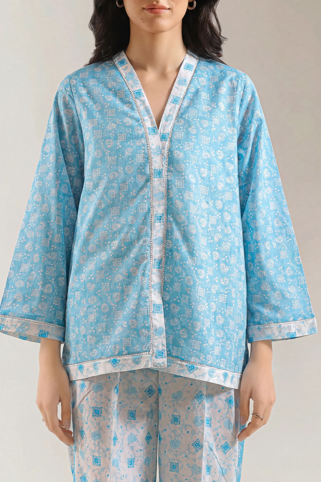 Printed Lawn Stitched 2 Piece (Shirt/Trouser) - Image 2