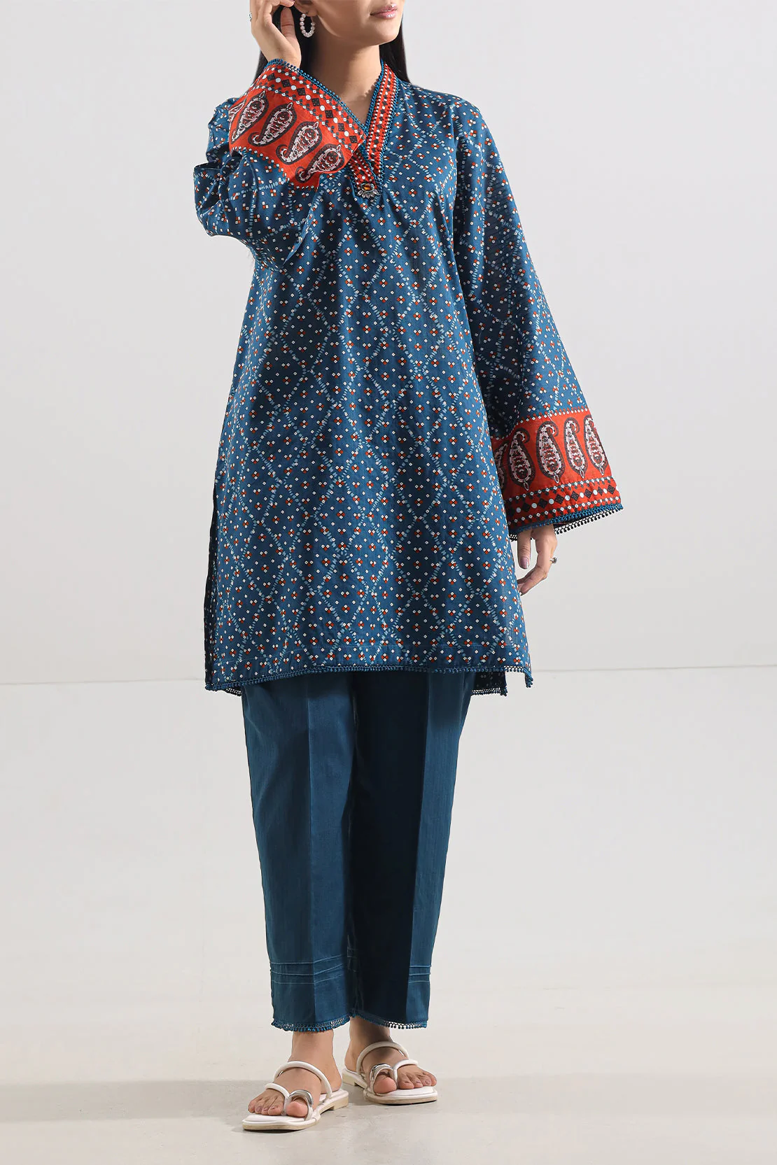 Printed Lawn Stitched 2 Piece (Shirt/Trouser)