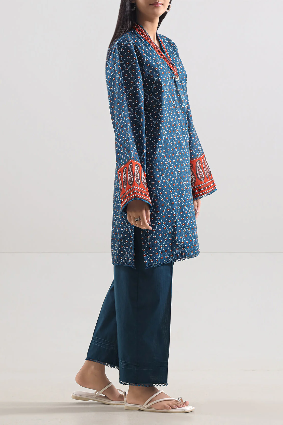 Printed Lawn Stitched 2 Piece (Shirt/Trouser) - Image 2