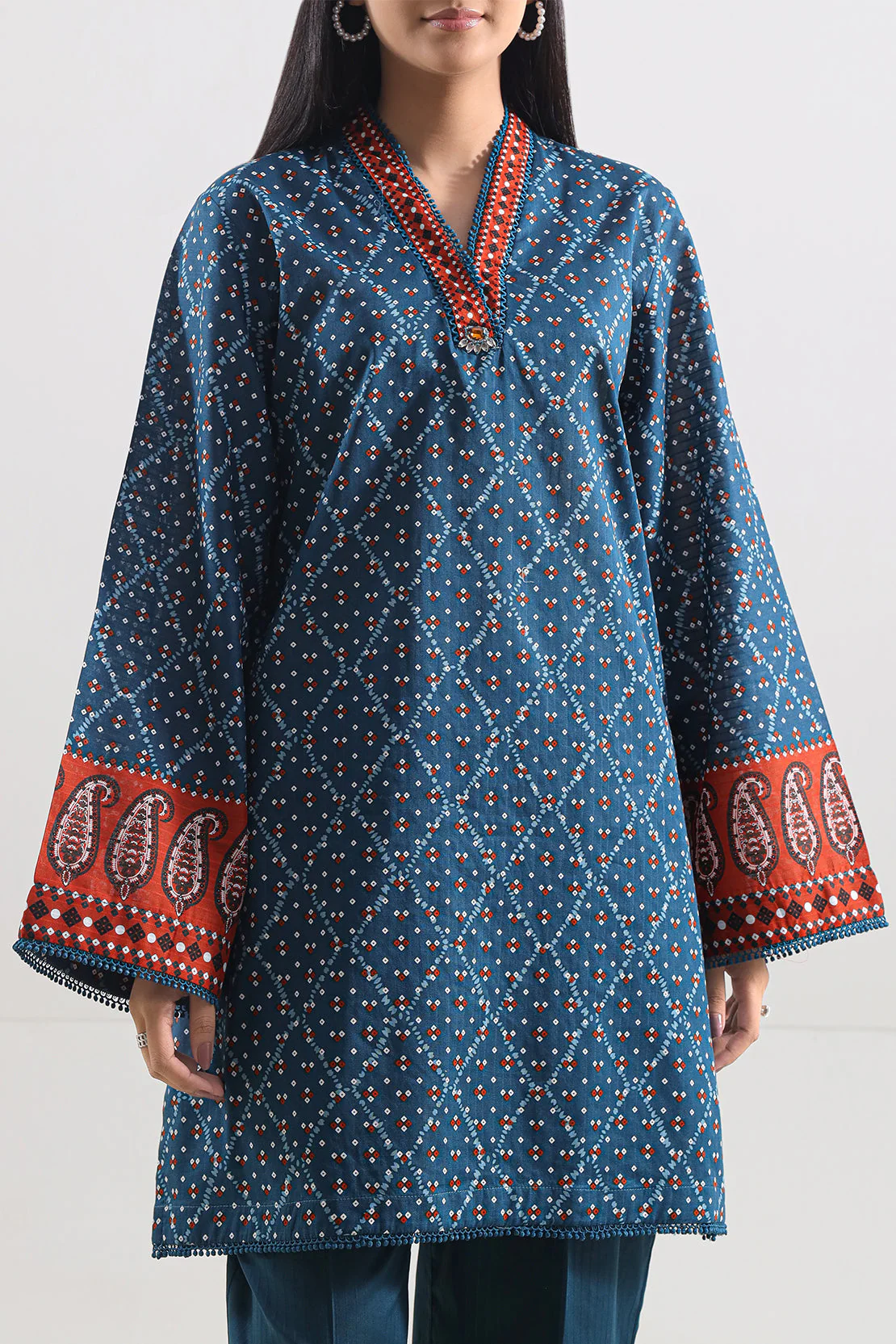 Printed Lawn Stitched 2 Piece (Shirt/Trouser) - Image 3