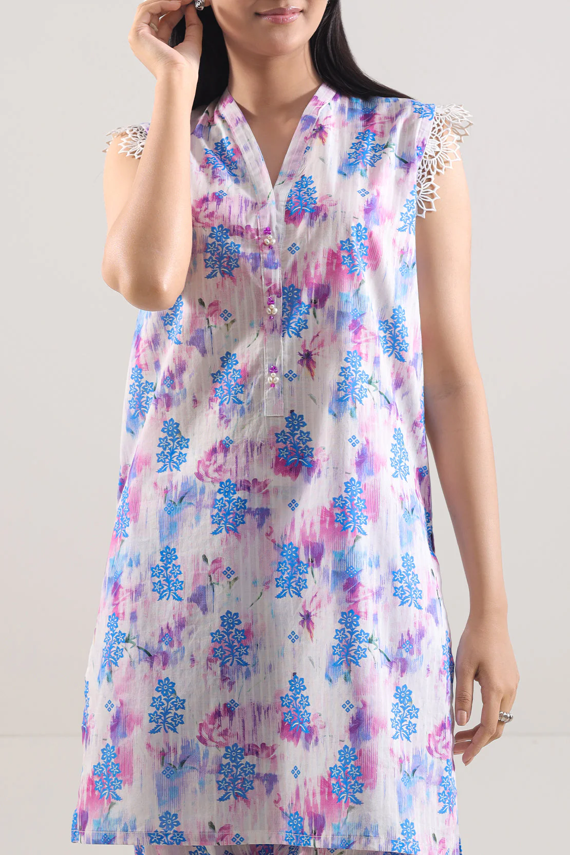 Printed Lawn Stitched 2 Piece (Shirt/Trouser) - Image 3
