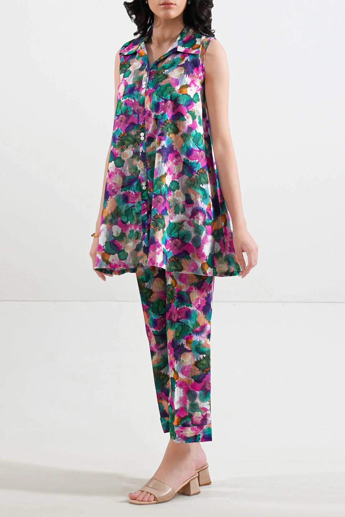 Printed Lawn Stitched 2 Piece (Shirt/Trouser) - Image 2