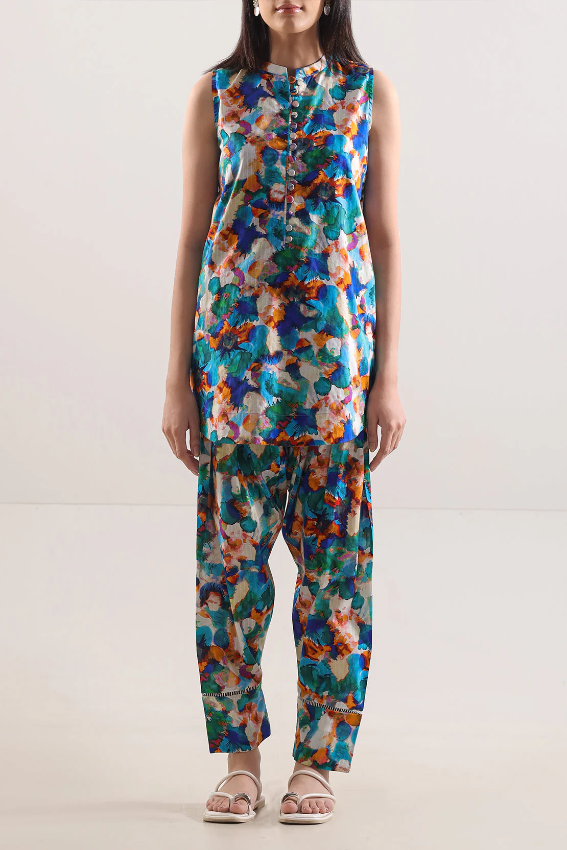 Printed Lawn Stitched 2 Piece (Shirt/Trouser) - Image 2