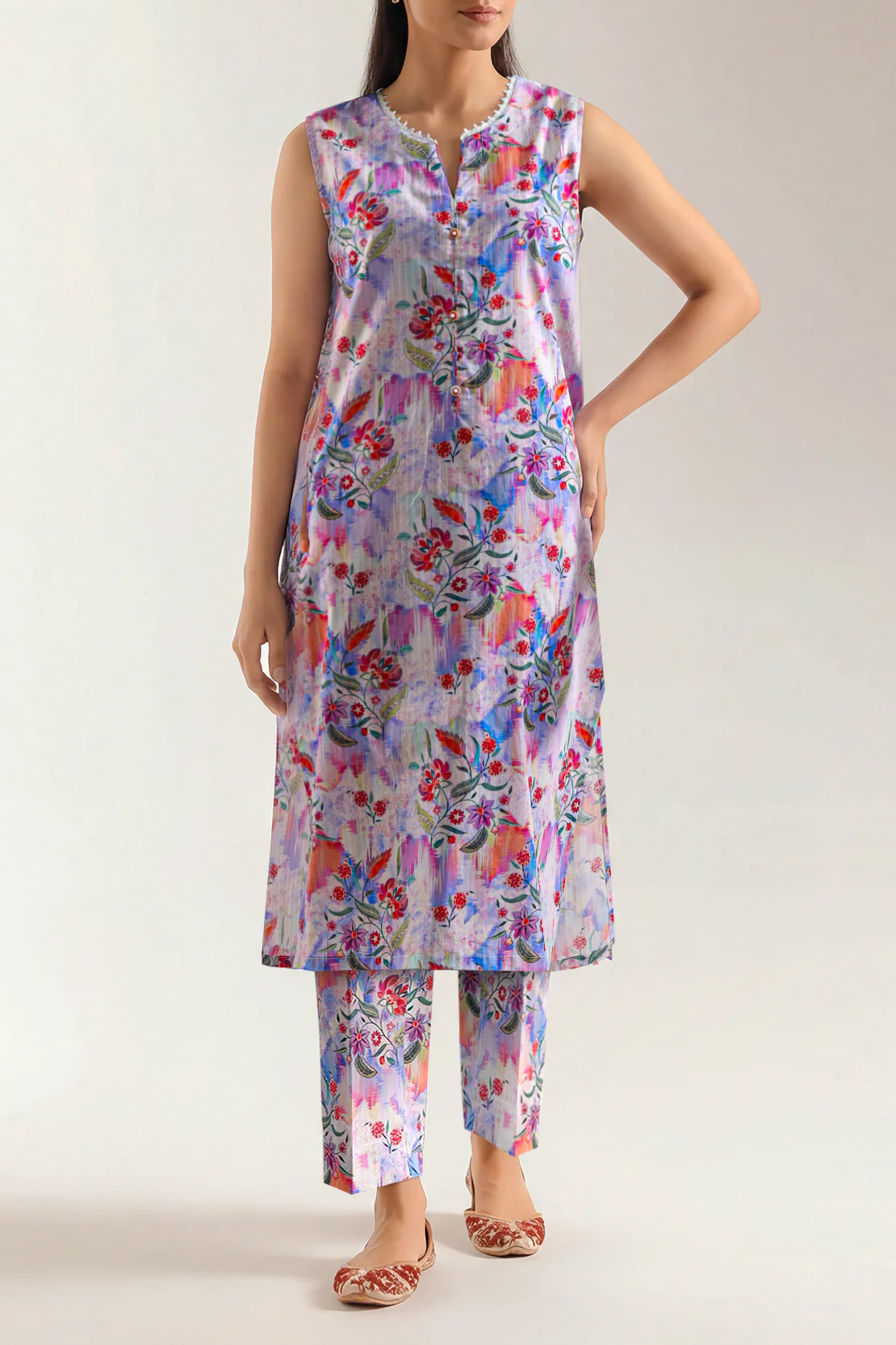 Printed Lawn Stitched 2 Piece (Shirt/Trouser)