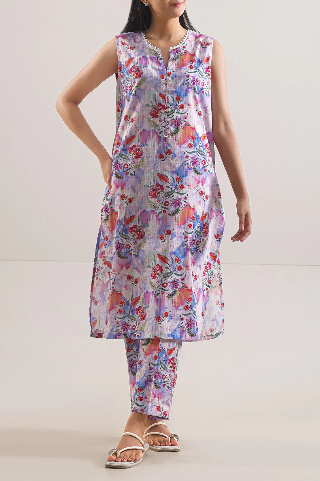 Printed Lawn Stitched 2 Piece (Shirt/Trouser) - Image 4