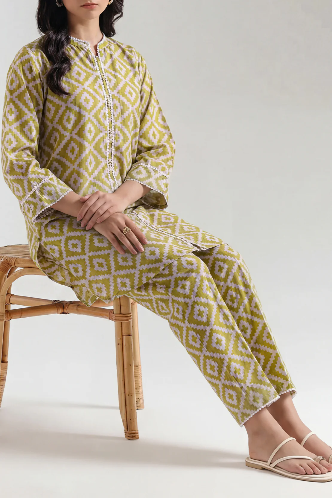 Printed Lawn Stitched 2 Piece (Shirt/Trouser) - Image 2