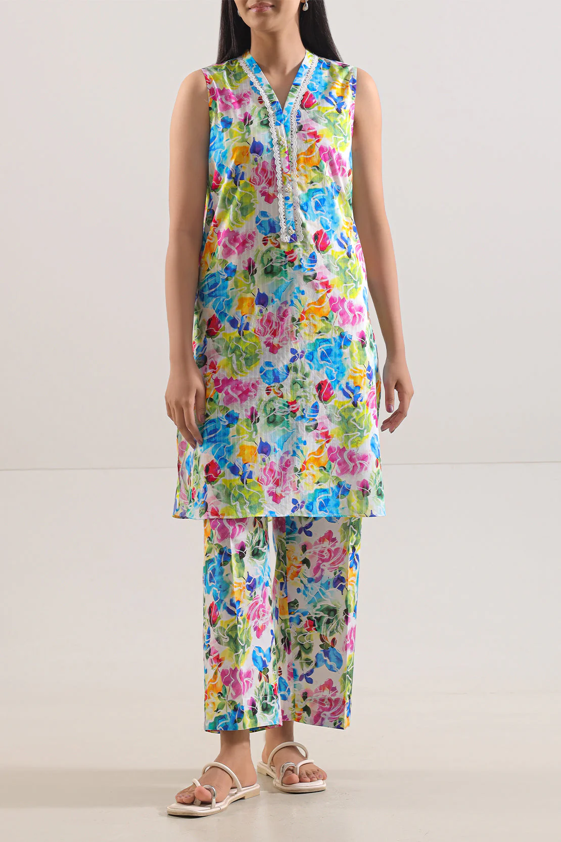Printed Lawn Stitched 2 Piece (Shirt/Trouser)