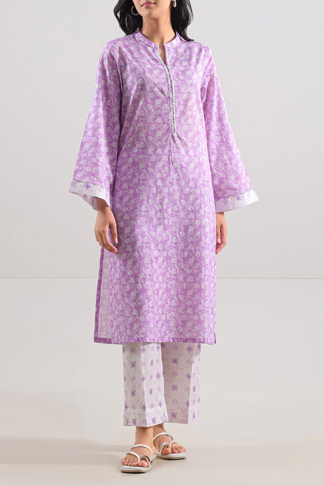 Printed Lawn Stitched 2 Piece (Shirt/Trouser)