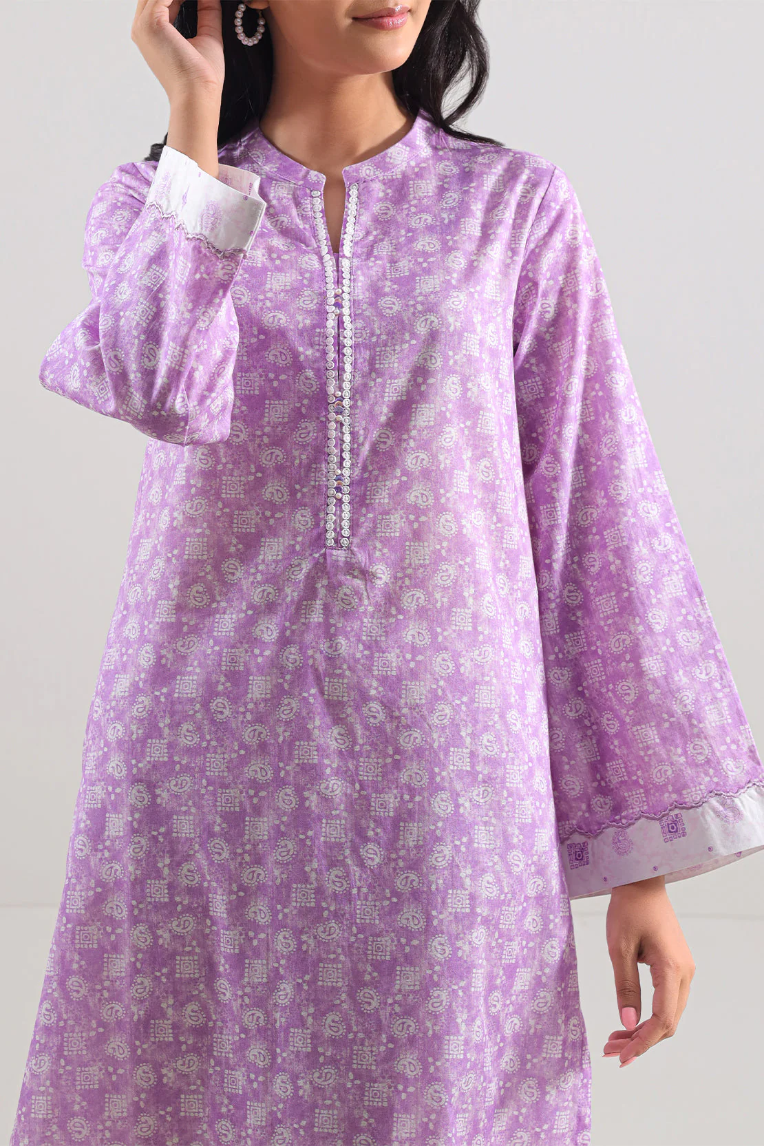 Printed Lawn Stitched 2 Piece (Shirt/Trouser) - Image 3