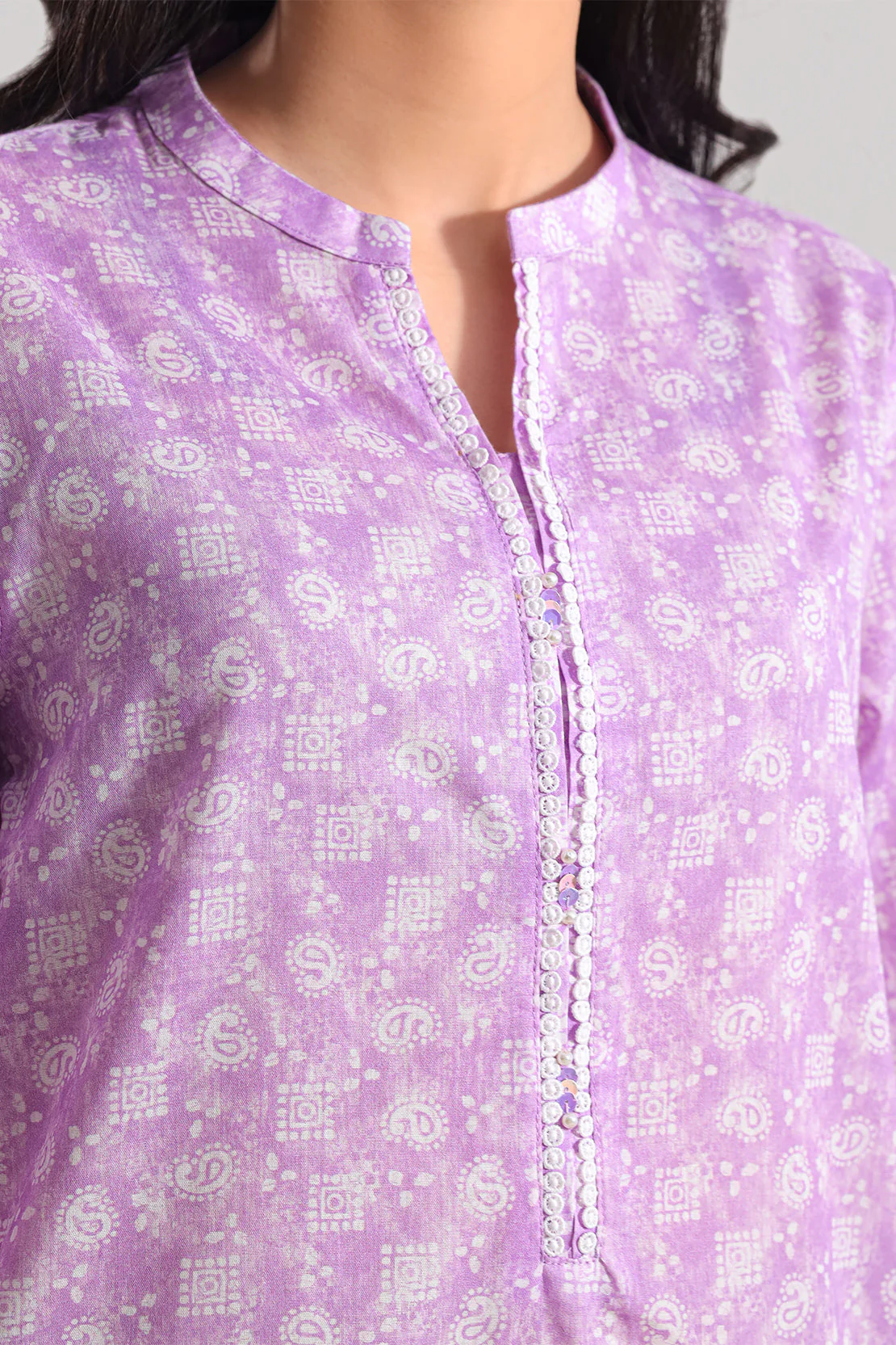 Printed Lawn Stitched 2 Piece (Shirt/Trouser) - Image 4