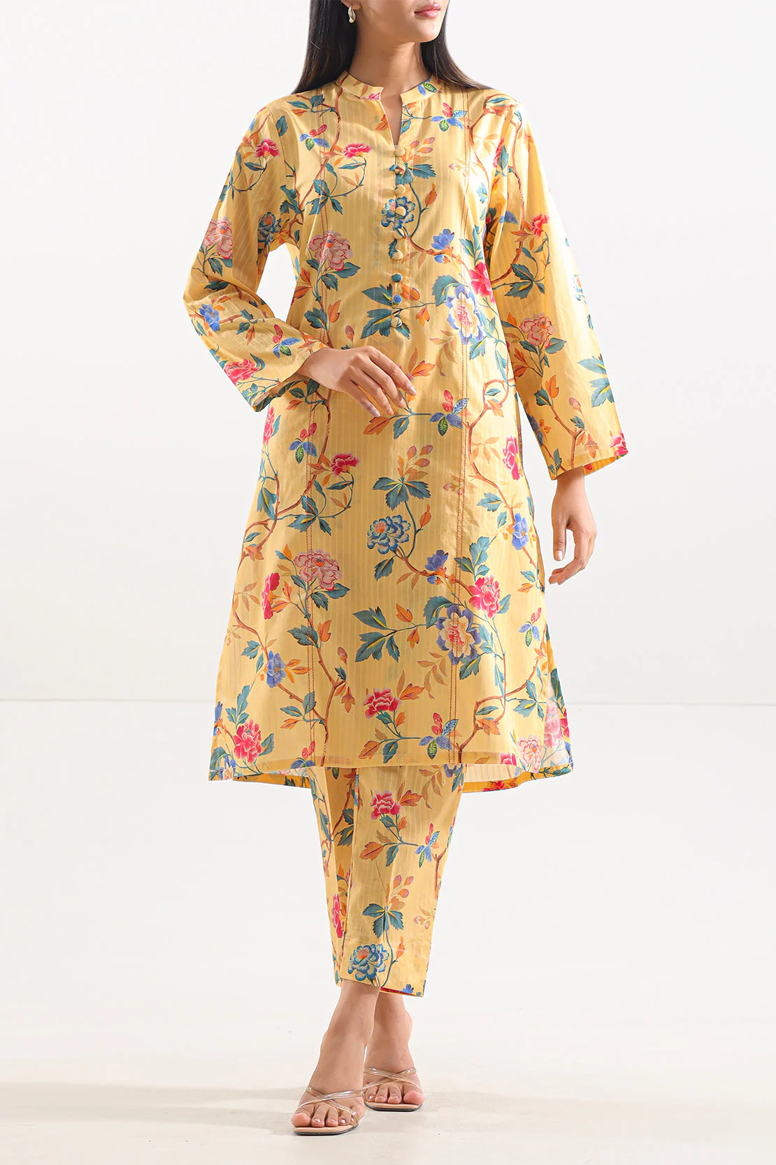 Printed Lawn Stitched 2 Piece (Shirt/Trouser)