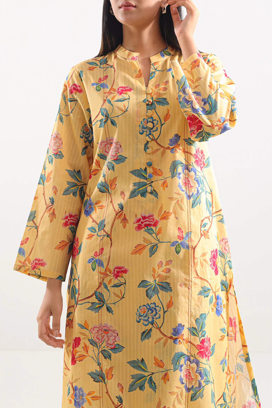 Printed Lawn Stitched 2 Piece (Shirt/Trouser) - Image 4