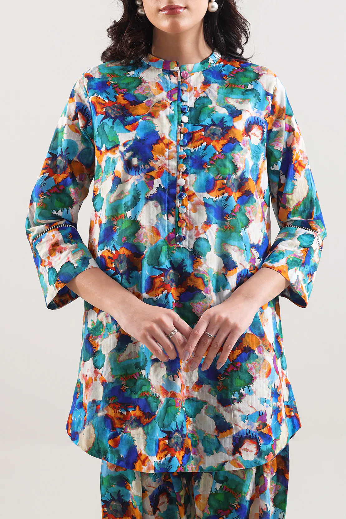 Printed Lawn Stitched 2 Piece (Shirt/Trouser) - Image 2