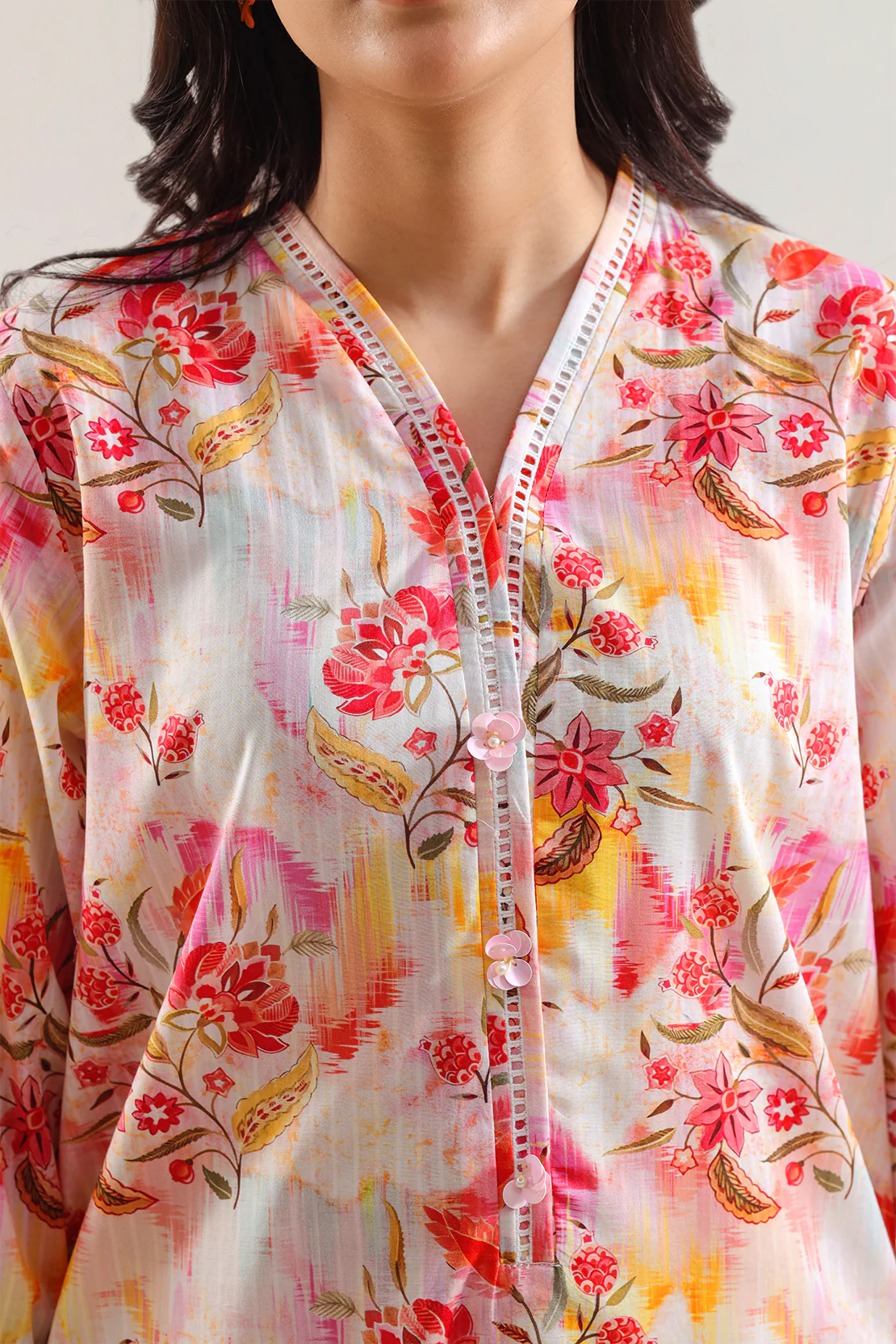 Printed Lawn Stitched 2 Piece (Shirt/Trouser) - Image 3