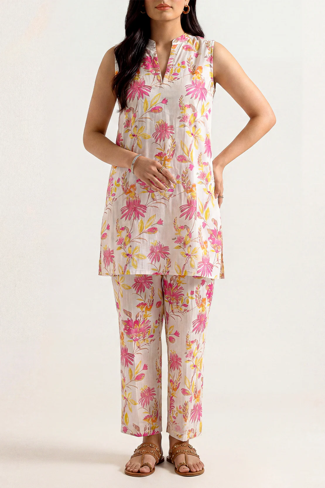 Printed Lawn Stitched 2 Piece (Shirt/Trouser) - Image 2