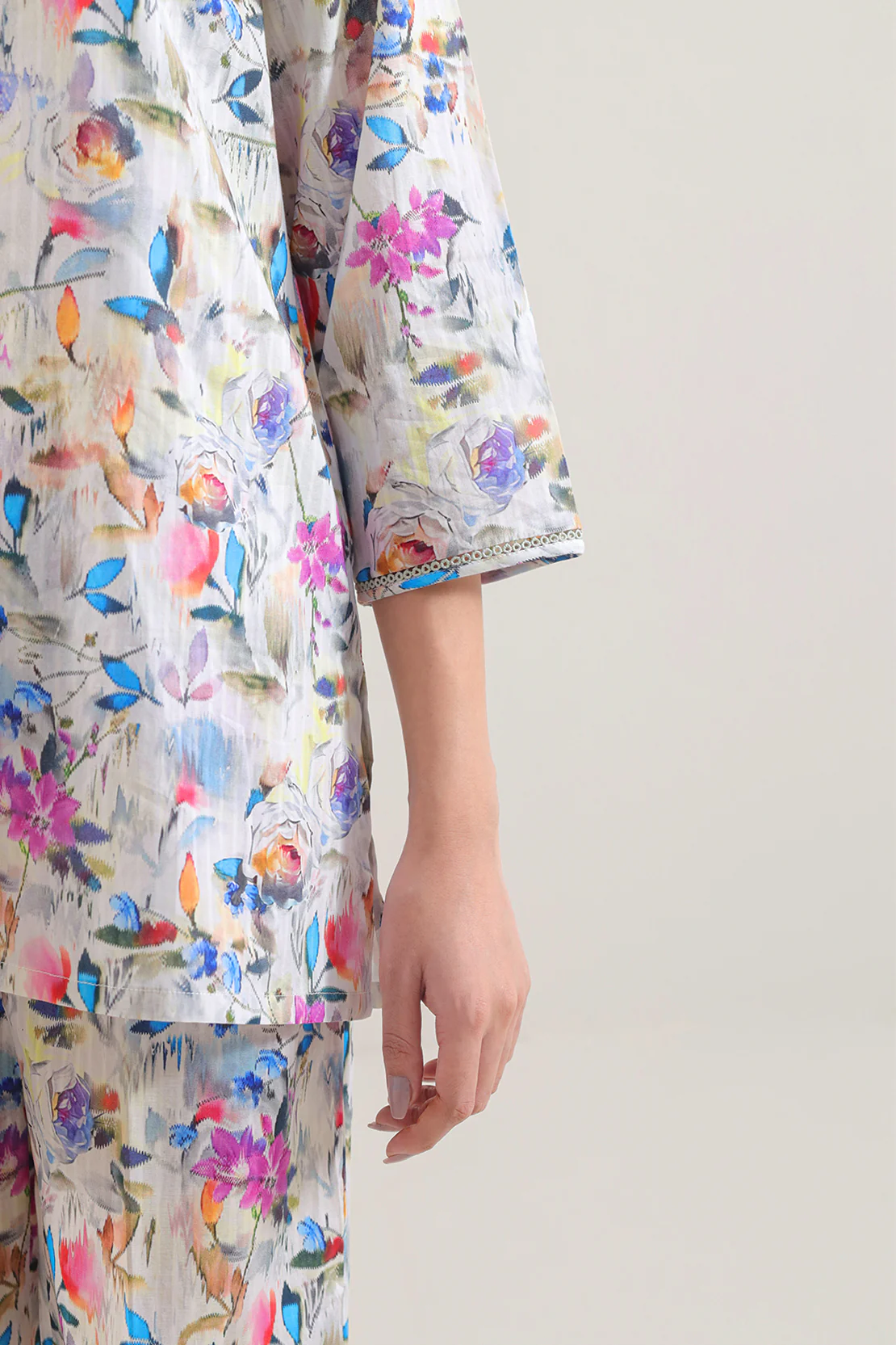 Printed Lawn Stitched 2 Piece (Shirt/Trouser) - Image 5
