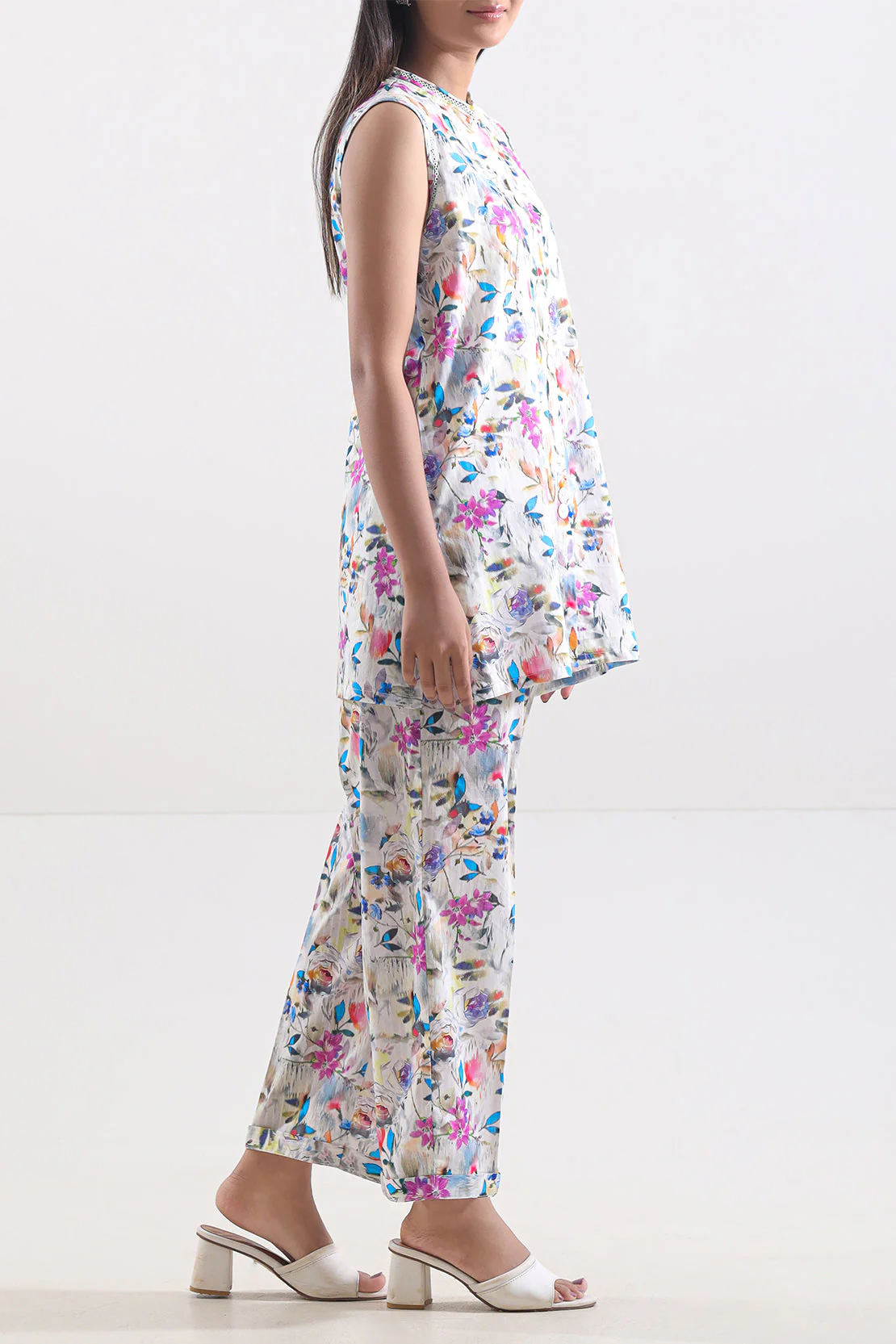 Printed Lawn Stitched 2 Piece (Shirt/Trouser) - Image 3