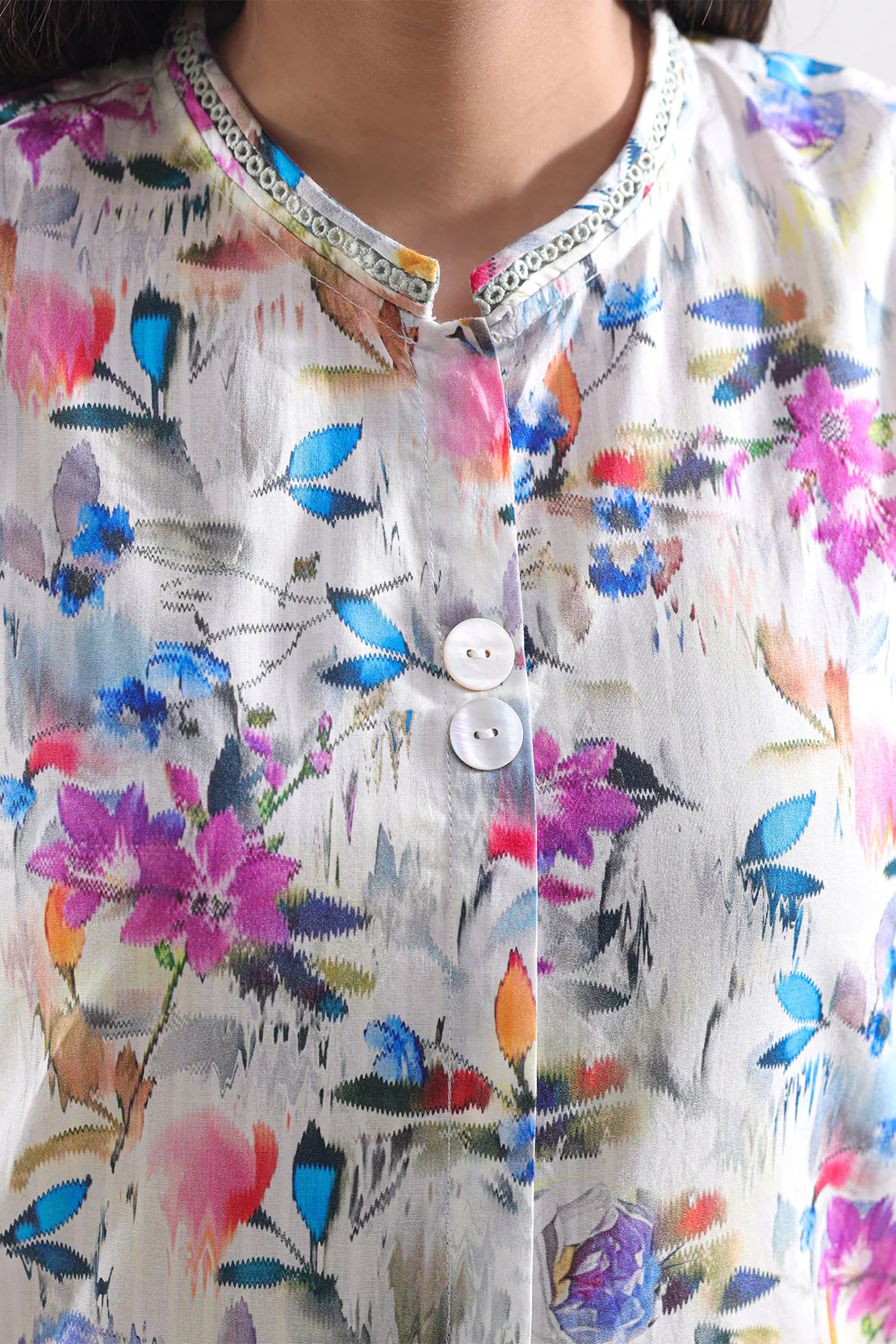 Printed Lawn Stitched 2 Piece (Shirt/Trouser) - Image 4