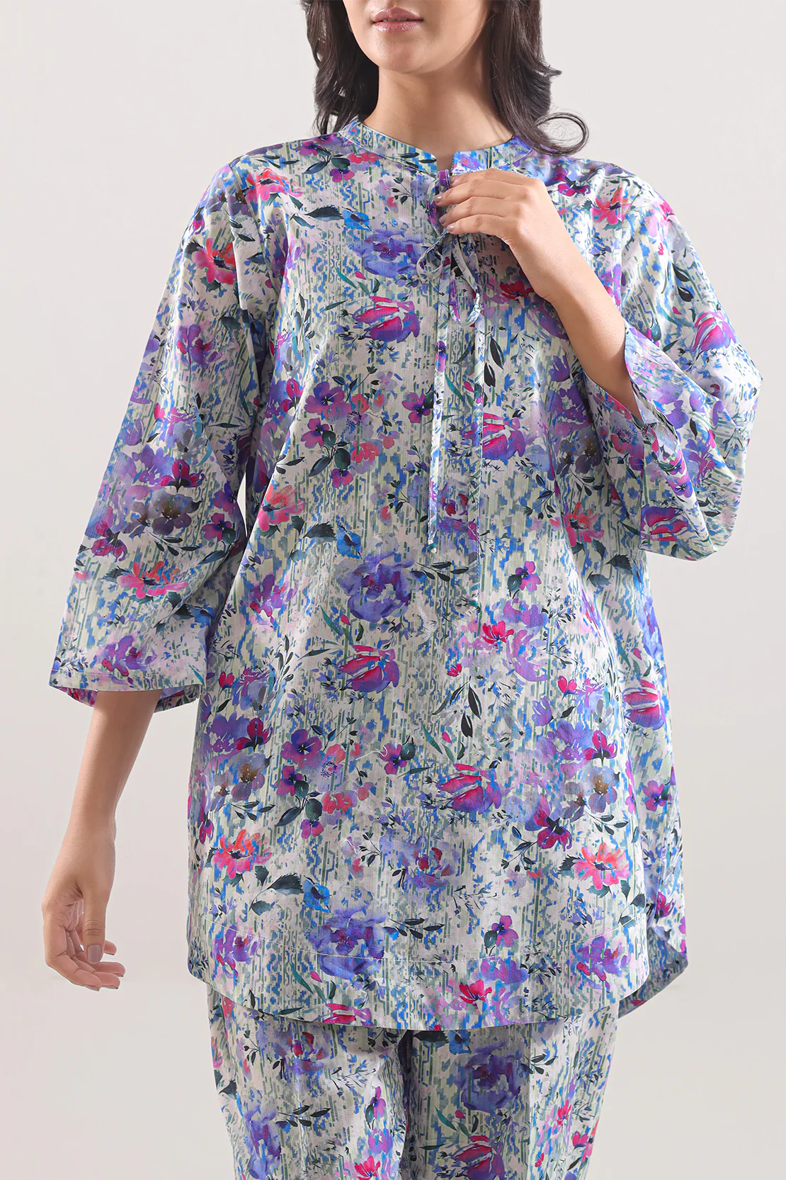 Printed Lawn Stitched 2 Piece (Shirt/Trouser) - Image 2