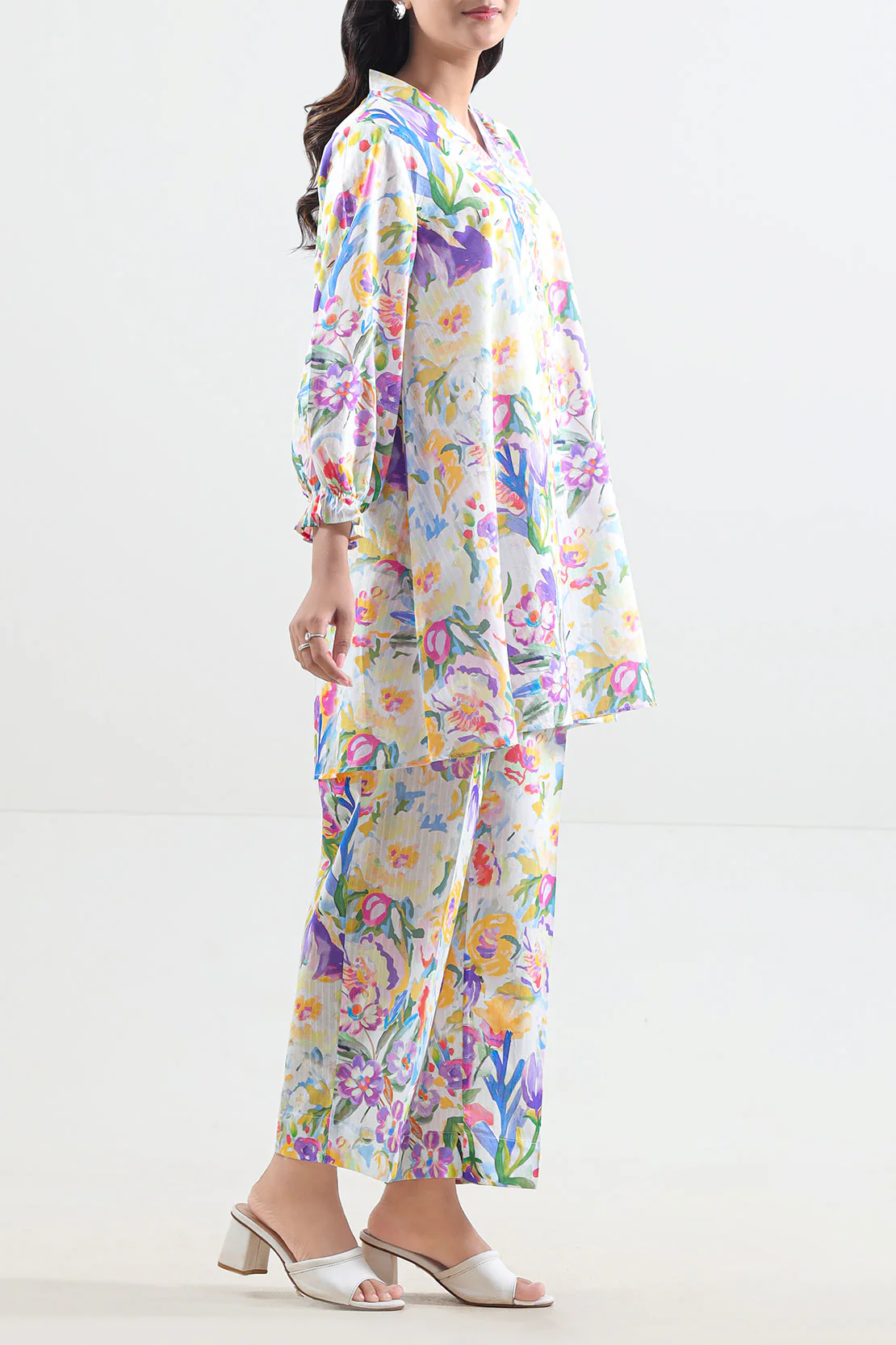 Printed Lawn Stitched 2 Piece (Shirt/Trouser) - Image 2