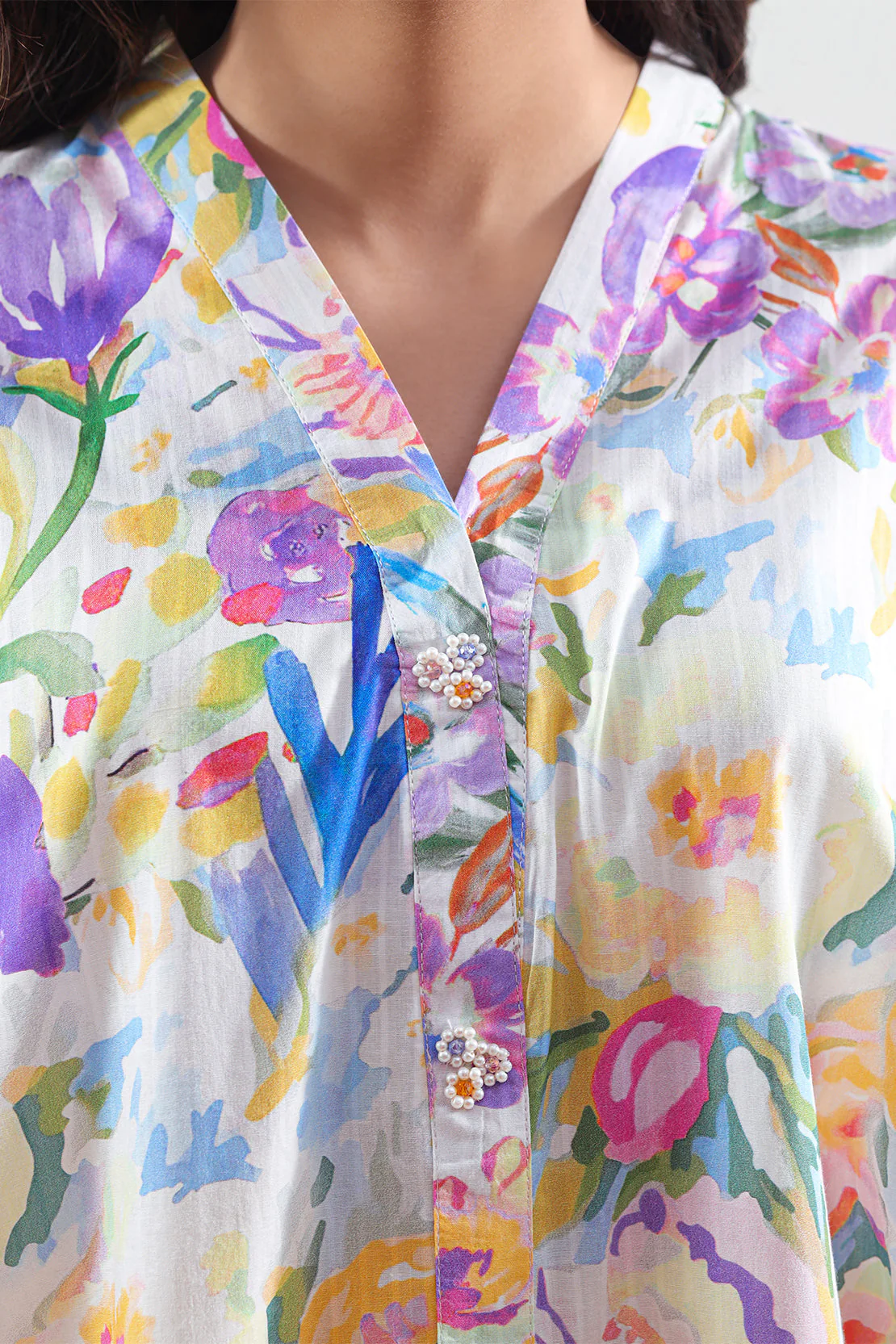 Printed Lawn Stitched 2 Piece (Shirt/Trouser) - Image 4