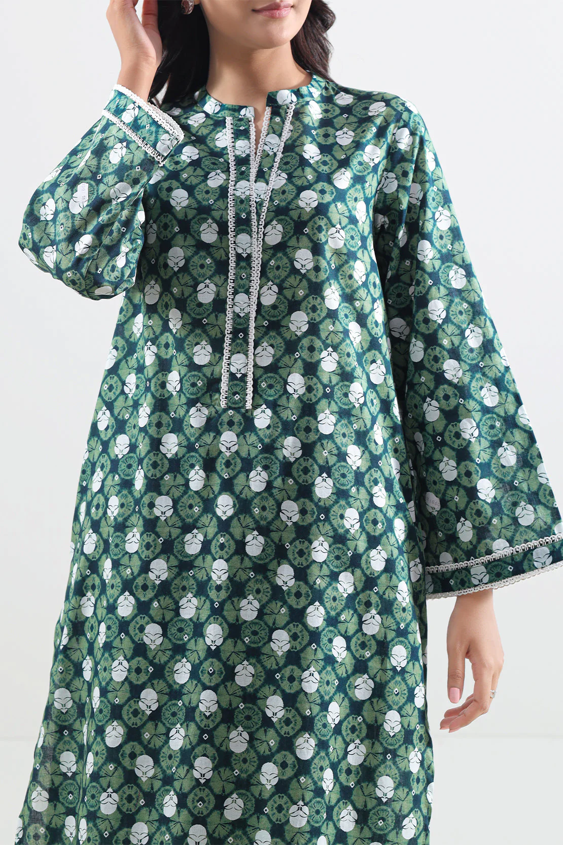 Printed Lawn Stitched 2 Piece (Shirt/Trouser) - Image 2
