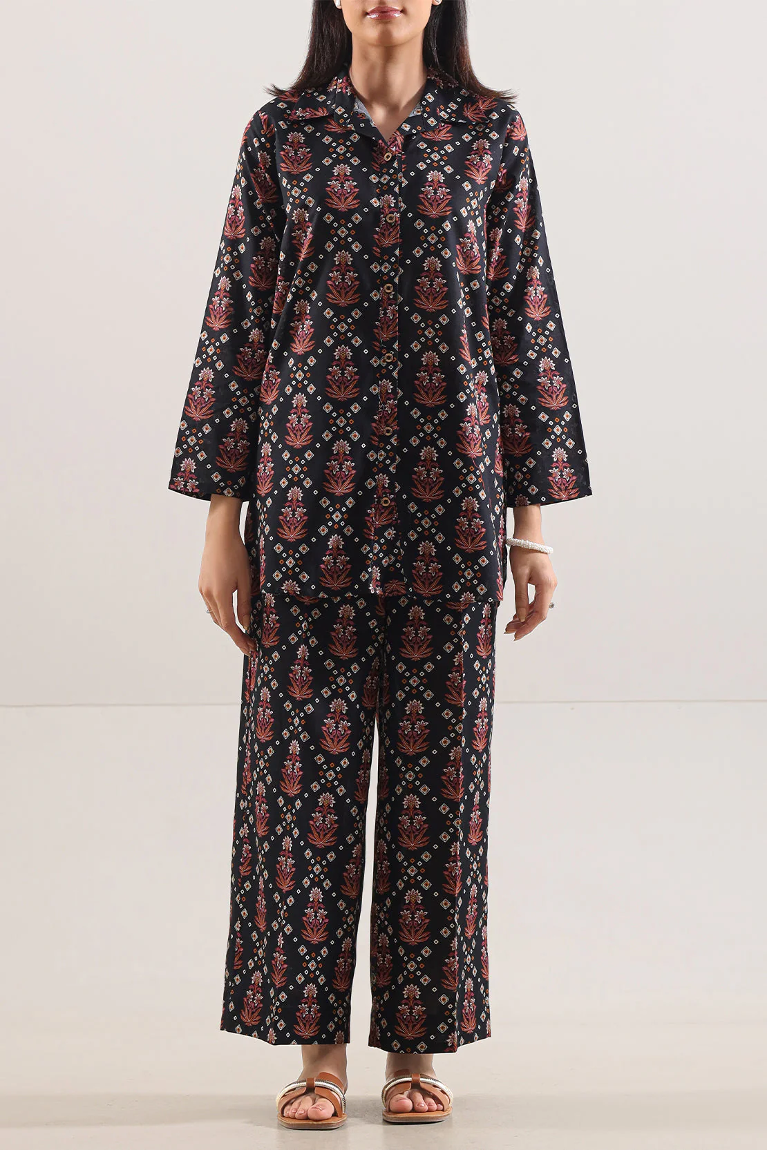 Printed Lawn Stitched 2 Piece (Shirt/Trouser)