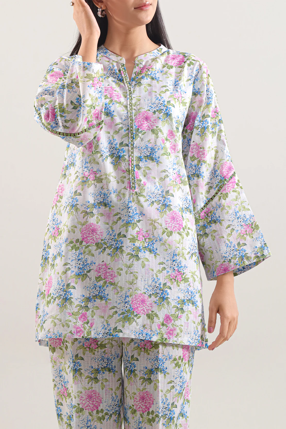 Printed Lawn Stitched 2 Piece (Shirt/Trouser) - Image 3