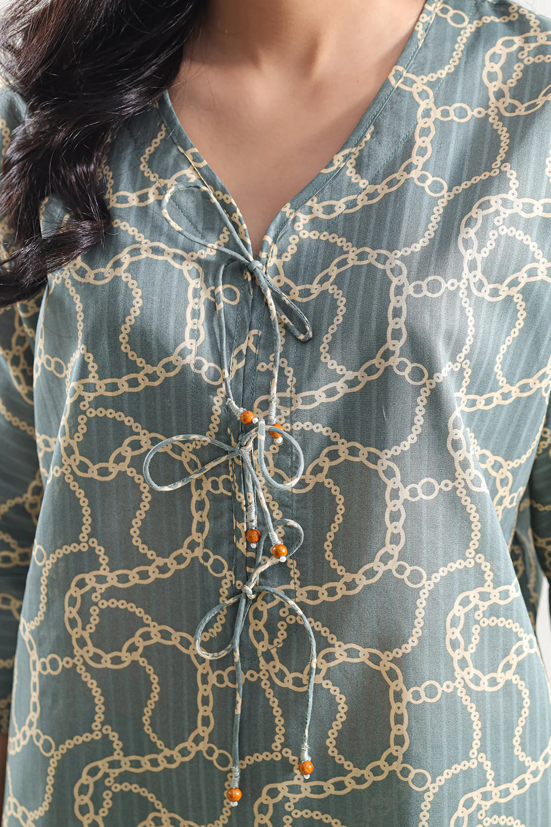 Printed Lawn Stitched 2 Piece (Shirt/Trouser) - Image 5