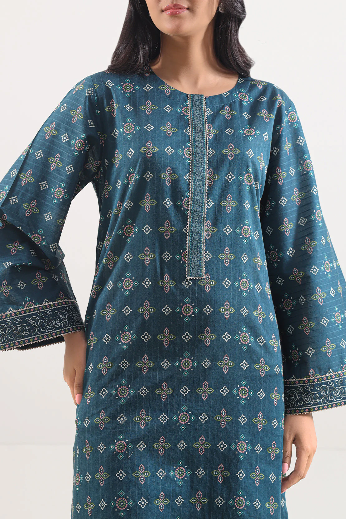 Printed Lawn Stitched 2 Piece (Shirt/Trouser) - Image 2