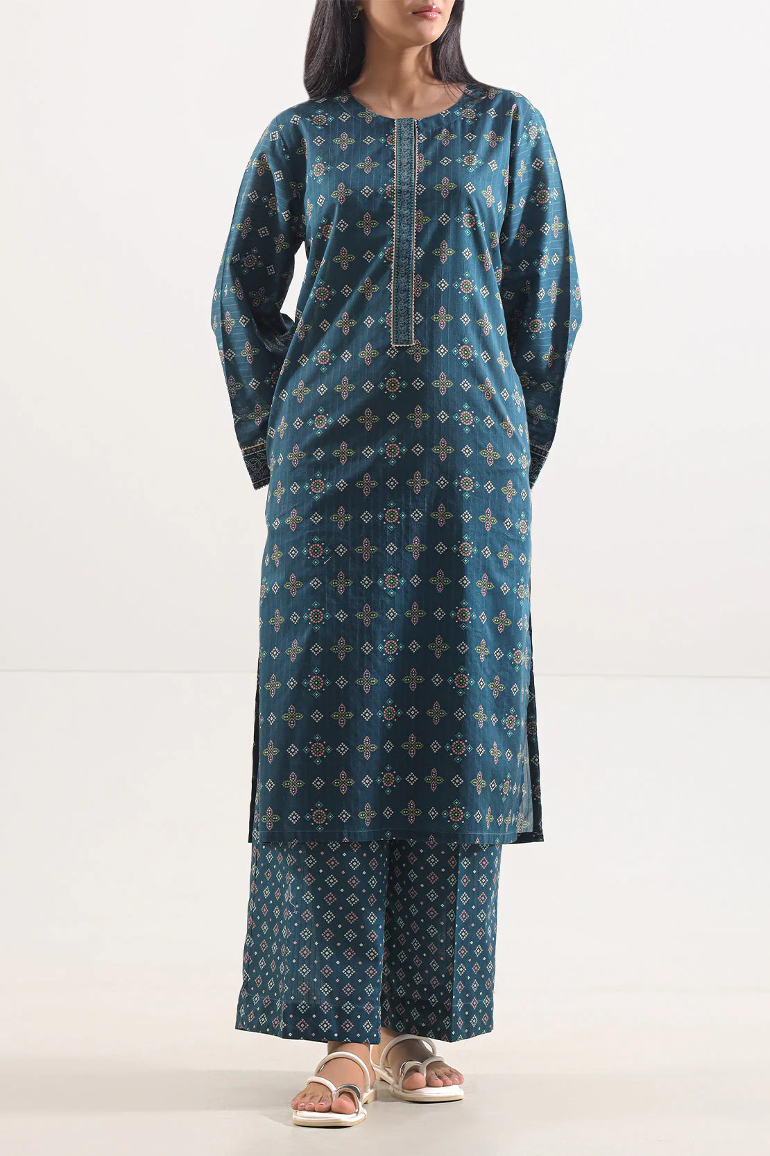 Printed Lawn Stitched 2 Piece (Shirt/Trouser) - Image 3