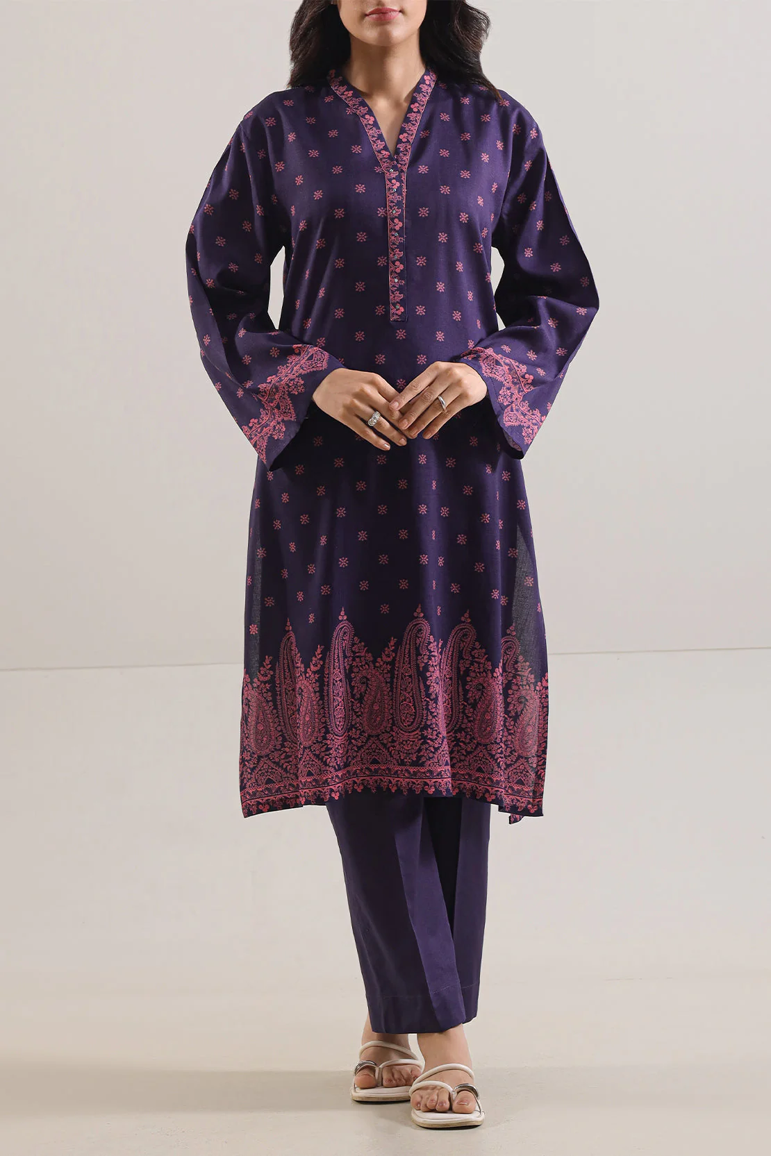 Printed Lawn Stitched 2 Piece (Shirt/Trouser)