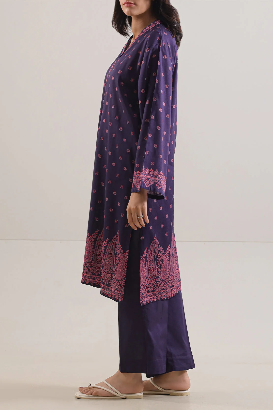 Printed Lawn Stitched 2 Piece (Shirt/Trouser) - Image 2