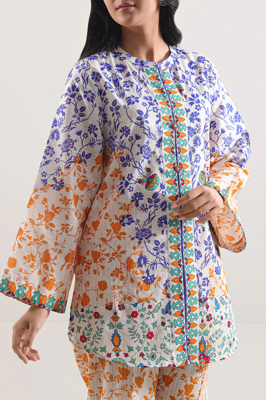 Printed Lawn Stitched 2 Piece (Shirt/Trouser) - Image 4