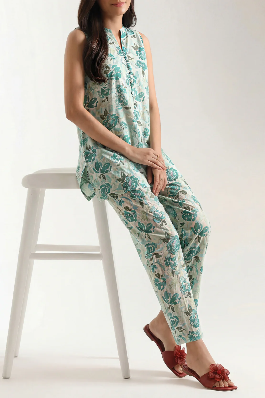Printed Lawn Stitched 2 Piece (Shirt/Trouser)