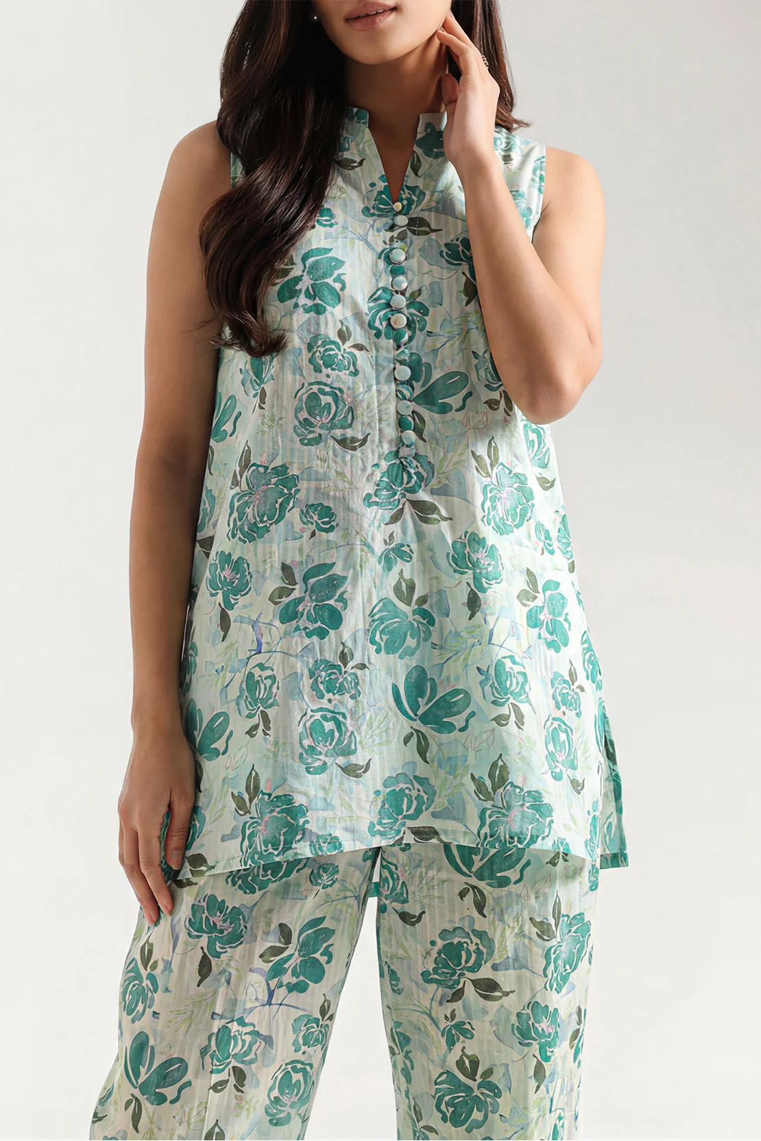 Printed Lawn Stitched 2 Piece (Shirt/Trouser) - Image 3