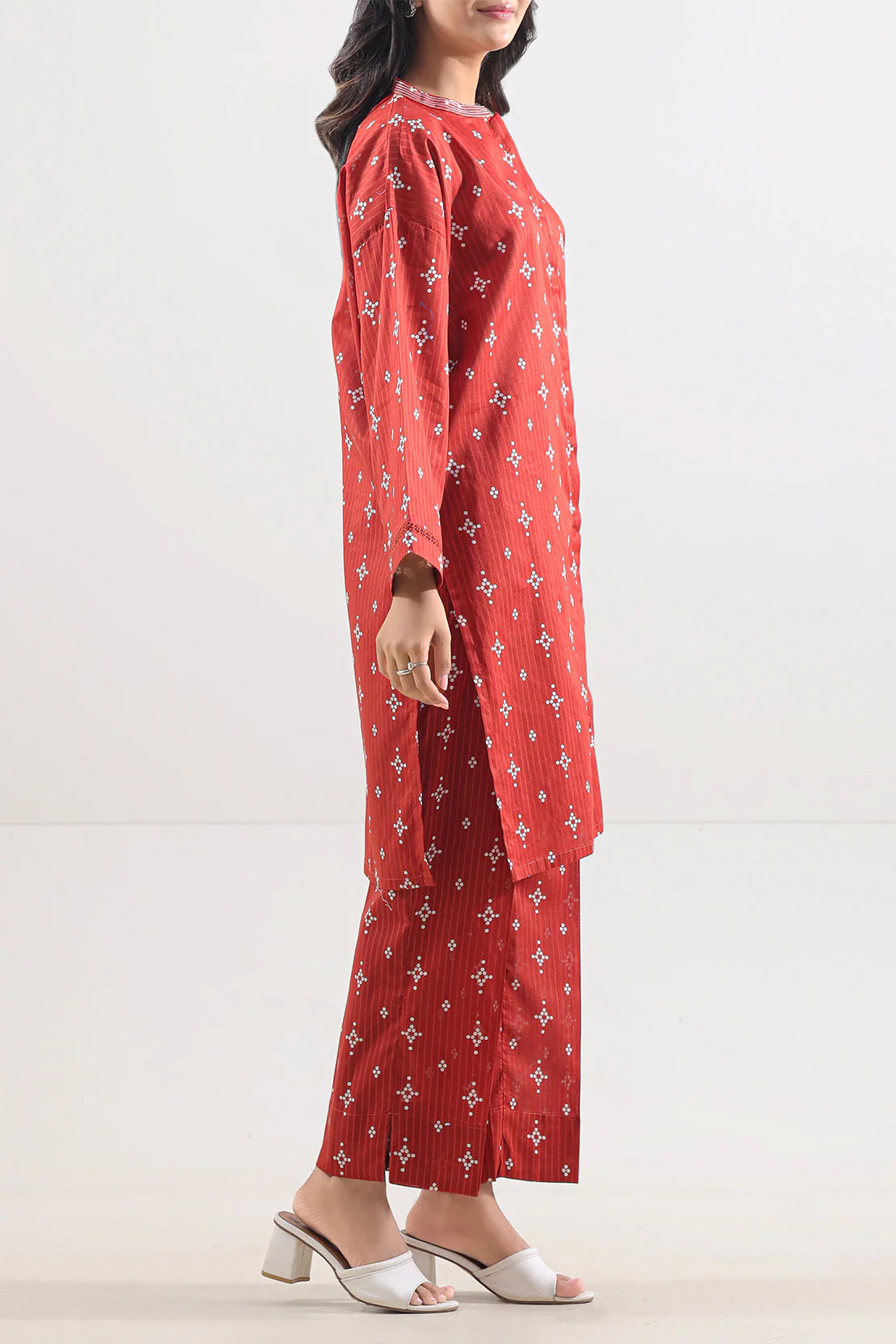 Printed Lawn Stitched 2 Piece (Shirt/Trouser) - Image 3